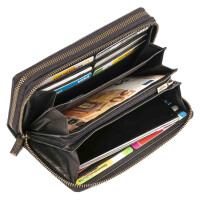 MATADOR MADRID Damen Geldbörse RFID Portemonnaie Leder Schwarz