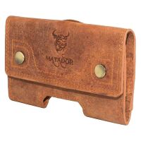 MATADOR iPhone 17 / 17 Pro / Air / 16 / 16 Pro Leder-Tasche Braun