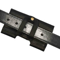 MATADOR iPhone 17 / 17 Pro / Air / 16 / 16 Pro / 16e / 15 / 14 Leder Quertasche Schwarz