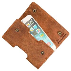 MATADOR iPhone 17 / 17 Pro / Air / 16 / 16 Pro / 15 14 Leder Schutz-Hülle Braun
