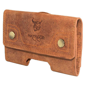 MATADOR iPhone 17 / 17 Pro / Air / 16 / 16 Pro / 16e 15 14 Leder Schutz-Hülle Braun