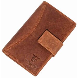 MATADOR Leder Geldbörse mit Handyfach Damen...