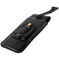 MATADOR Huawei P20 Pro Leder Handytasche Clip Schwarz