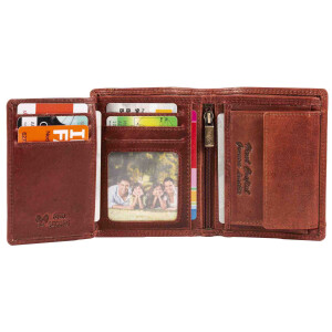 MATADOR Leder Herren Geldbörse Portemonnaie Brieftasche RFID Braun