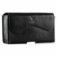 MATADOR iPhone 17 Pro Max / 16 Pro Max Leder Quertasche Schwarz