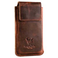 MATADOR iPhone 18 Pro Max 17 Pro Max 16 Plus Leder Gürteltasche Braun