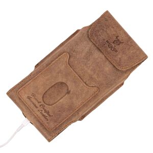 MATADOR iPhone 18 Pro Max 17 Pro Max 16 Plus Leder-Etui-Tasche Braun