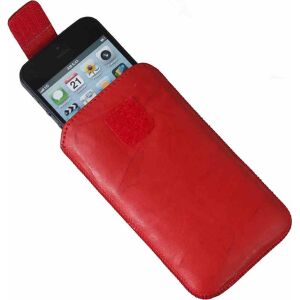 Apple iPhone 5 / 5S / 5C / SE Echt Leder Handytasche Case Etui Rot