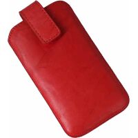 Apple iPhone 5 / 5S / 5C / SE Echt Leder Handytasche Case Etui Rot