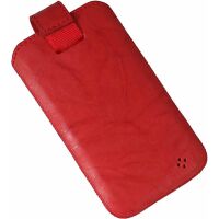 Samsung i9190 Galaxy S4 Mini Ledertasche Leder Handytasche Case Rot