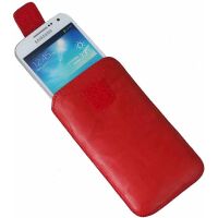 Samsung i9190 Galaxy S4 Mini Ledertasche Leder Handytasche Case Rot
