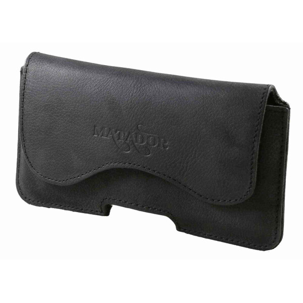 MATADOR iPhone 7 Plus 8 Plus Leder Gürteltasche Ledertasche Schwarz