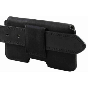 MATADOR iPhone 7 Plus 8 Plus Leder Gürteltasche Ledertasche Schwarz