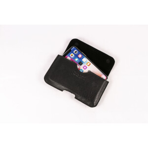 MATADOR iPhone 17 / 17 Pro / Air / 16 / 16 Pro / 16e Leder Handytasche Schwarz