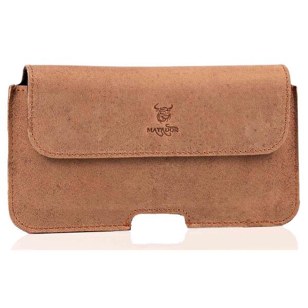 MATADOR iPhone 18 Pro 17 Pro 17e 16 Pro 16e Leder Gürteltasche Braun