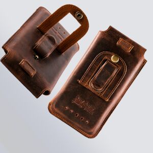 MATADOR iPhone 17 / 17 Pro / Air / 16 / 16 Pro 15 14 Lederetui Braun
