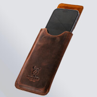 MATADOR iPhone 17 / 17 Pro / Air / 16 / 16 Pro 16e 15 14 Lederetui Braun