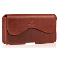 MATADOR iPhone 18 Pro 17 Pro 17e 16 Pro 16e 15 Pro Leder Case Braun