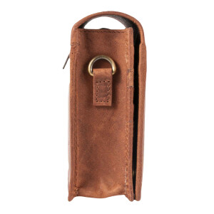 MATADOR Handytasche zum Umhängen Leder Damen Schultertasche Braun