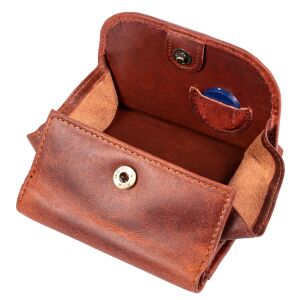 MATADOR WIEN Damen Herren Geldbörse klein Leder RFID Brieftasche Braun