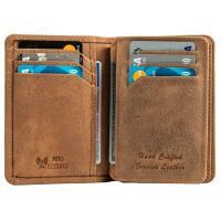 MATADOR Leder Kreditkartenetui PORTO Kreditkartenhülle RFID Braun