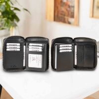 MATADOR GRANADA Leder Geldbörse Portemonnaie RFID Schwarz