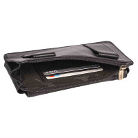 MATADOR BRISBANE Leder Universal Handytasche Klett 6.9 Zoll Schwarz