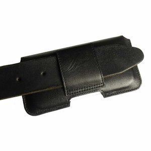 MATADOR Leder Gürteltasche kompatibel mit iPhone 5 5c 5s SE Schwarz