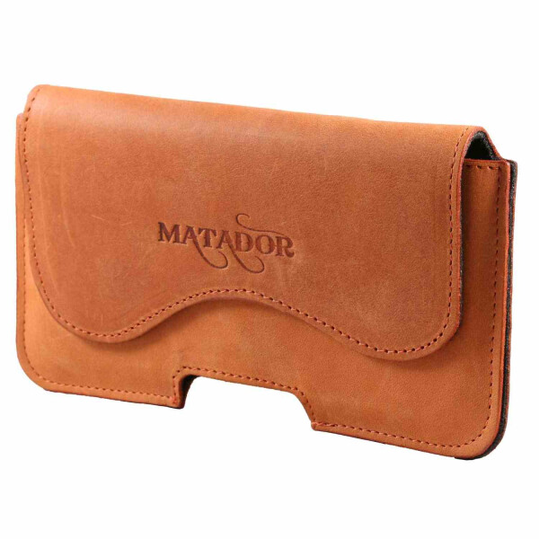 MATADOR Apple iPhone 6 Plus 6s Plus Ledertasche Konjak Braun