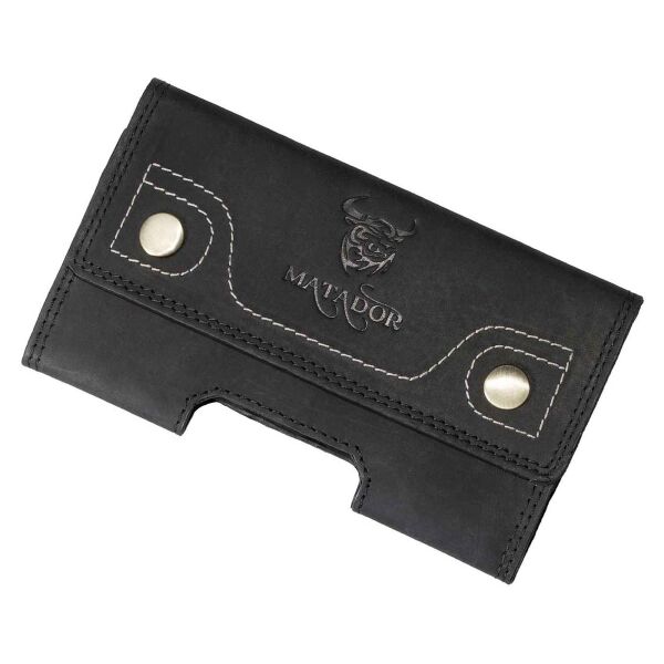 MATADOR iPhone 17 / 17 Pro / Air / 16 / 16 Pro Leder Hülle Schwarz
