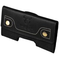 MATADOR iPhone 17 / 17 Pro / Air / 16 / 16 Pro Leder Hülle Schwarz