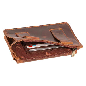 MATADOR BRISBANE Universal Leder Gürteltasche RFID 6.1 Zoll Braun