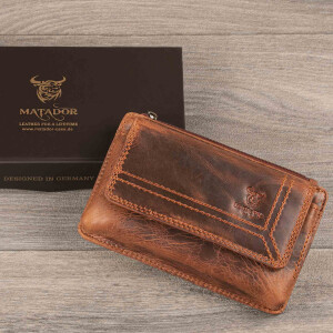MATADOR BRISBANE Universal Leder Gürteltasche RFID 6.1 Zoll Braun