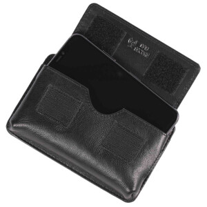 MATADOR Universal Gürteltasche Leder Handytasche bis 6.1 Zoll Schwarz