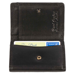 MATADOR GENF Kleine Leder Mini Geldbörse Herren TüV RFID Schwarz