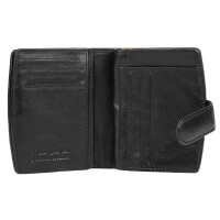 MATADOR | VALENCIA | Damen Luxus Portemonnaie Echt Leder Schwarz