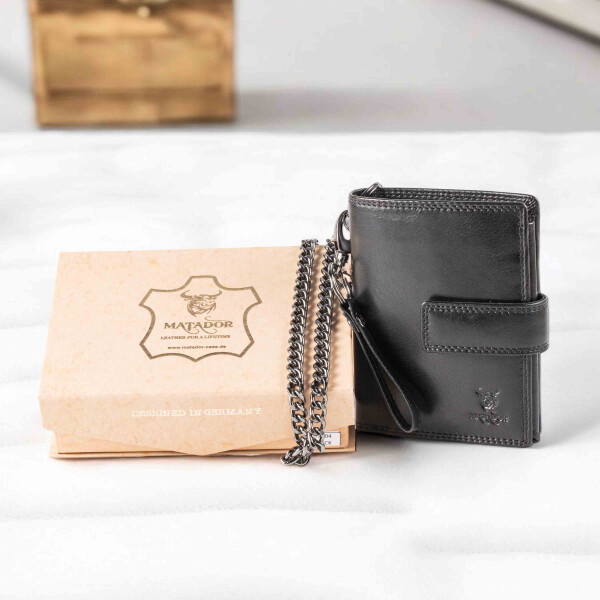 Biker Portemonnaie Kette Herren Biker Wallet Kette Geldbörse Skull