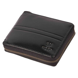 MATADOR Herren Leder Geldbörse Geldtasche TüV RFID Schwarz