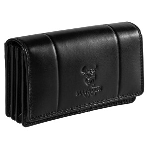 MATADOR VENEDIG Leder Damen Geldtasche Geldbeutel RFID Schwarz