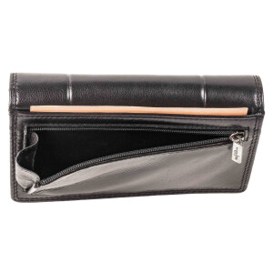 MATADOR VENEDIG Leder Damen Geldtasche Geldbeutel RFID Schwarz