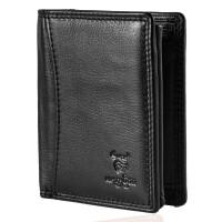 MATADOR MARSEILLE MINI Herren Geldbörse Leder Klein RFID TüV Schwarz