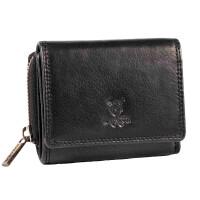 MATADOR Leder Damen Portemonnaie CHIQUITO Klein RFID Schwarz