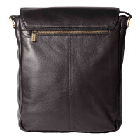 MATADOR Leder Schultertasche 13 Zoll Tablettasche Schwarz