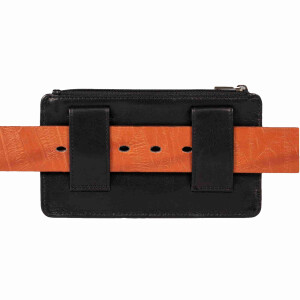 MATADOR Leder Universal Handytasche Gürteltasche bis 6.9 Zoll Schwarz