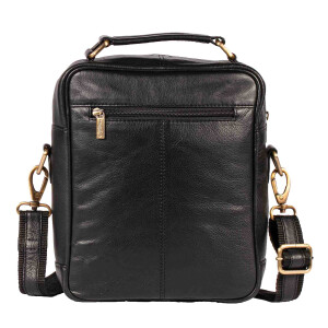 MATADOR Leder Umhängetasche Schultertasche 10.5 Zoll Schwarz