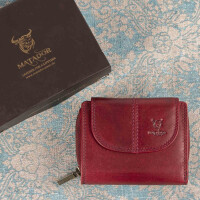 MATADOR SARAGOSSA Leder Damen Portemonnaie Geldbörse Pink