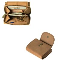 MATADOR SARAGOSSA Leder Damen Portemonnaie Geldbörse Hell-Braun