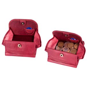 MATADOR WIEN Damen Echt Leder Portemonnaie Klein RFID TüV Pink