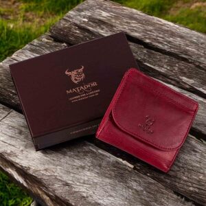 MATADOR WIEN Damen Echt Leder Portemonnaie Klein RFID TüV Pink