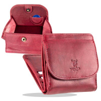 MATADOR Damen Echt Leder Portemonnaie Klein RFID TüV Pink